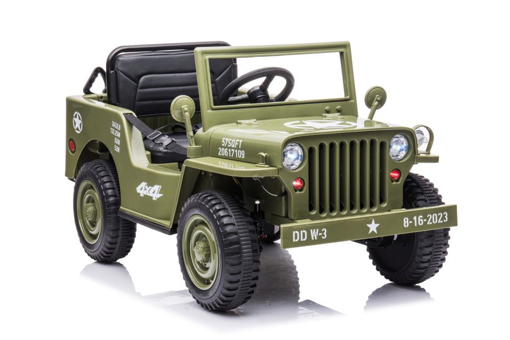 Elektrické auto JH 103 4x4 – na akumulátor | olivově zelené