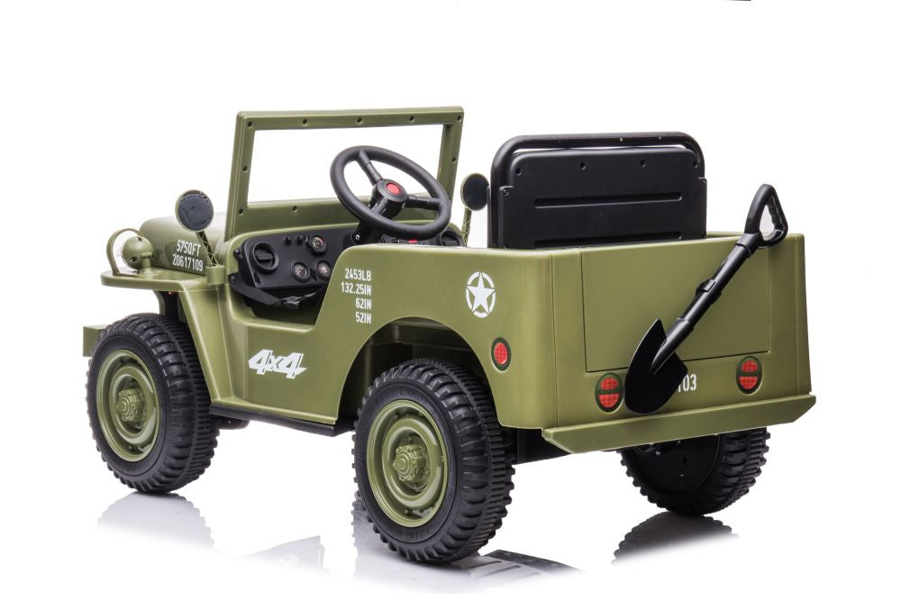 Elektrické auto JH 103 4x4 – na akumulátor | olivově zelené