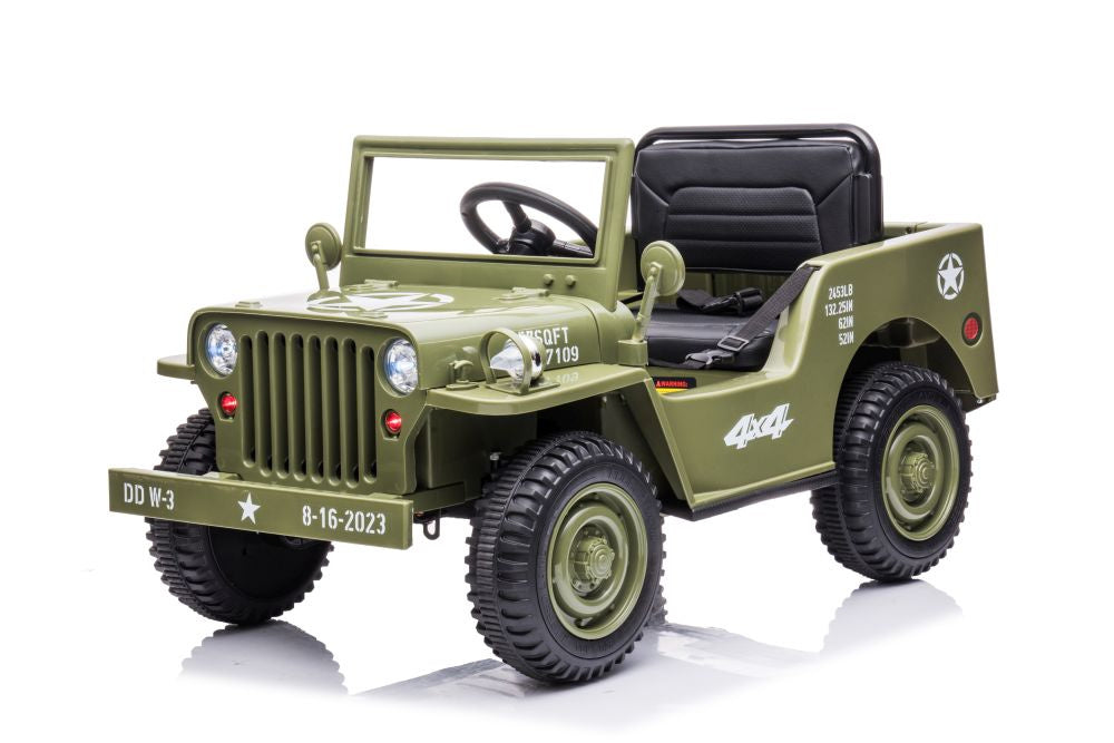 Elektrické auto JH 103 4x4 – na akumulátor | olivově zelené