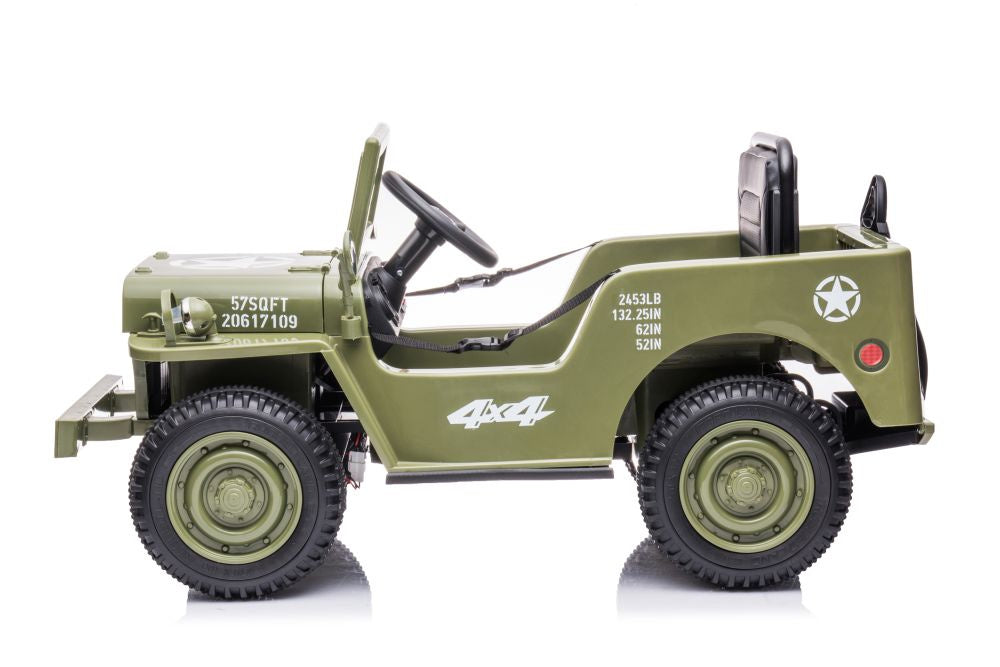 Elektrické auto JH 103 4x4 – na akumulátor | olivově zelené
