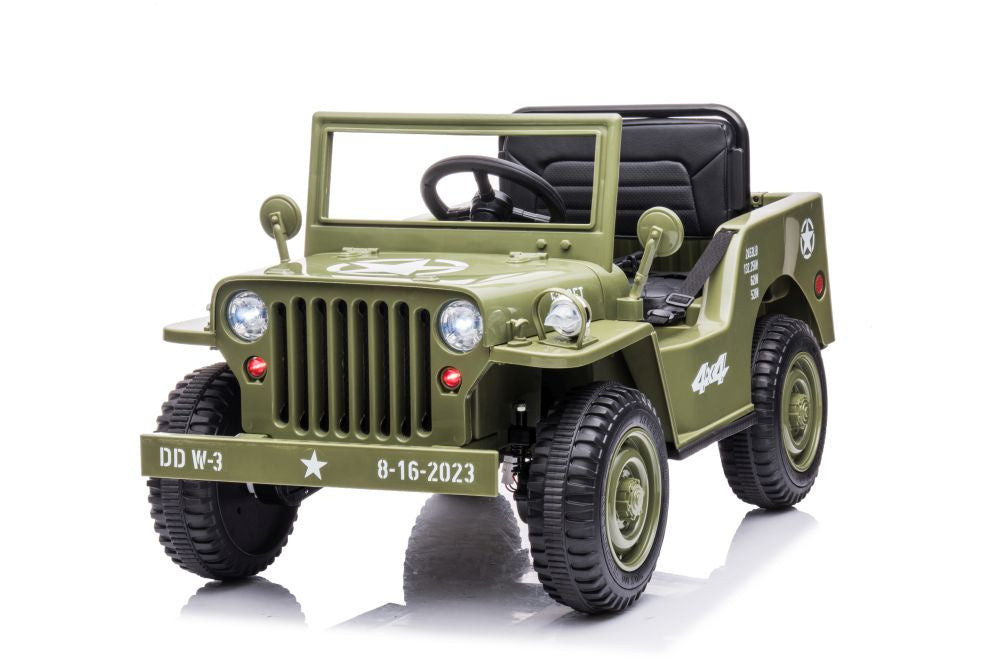 Elektrické auto JH 103 4x4 – na akumulátor | olivově zelené