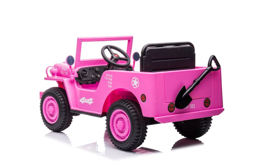 Elektrické auto JH 103 4x4 – na akumulátor | růžové