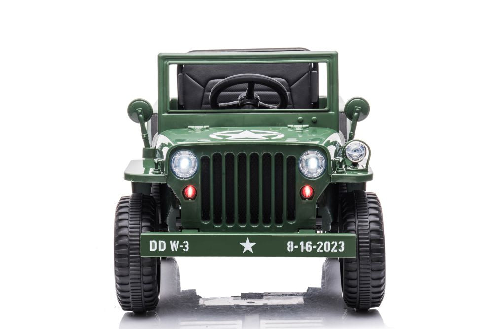 Elektrické auto JH 103 – 4x4 pohon | vojenská zelená