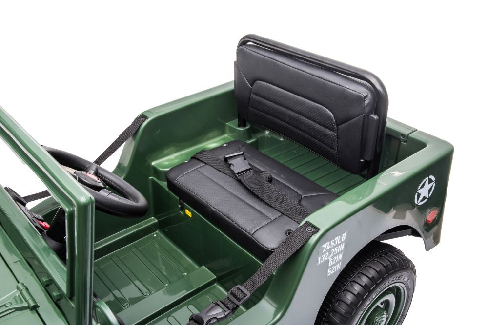 Elektrické auto JH 103 – 4x4 pohon | vojenská zelená