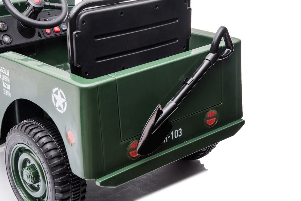 Elektrické auto JH 103 – 4x4 pohon | vojenská zelená