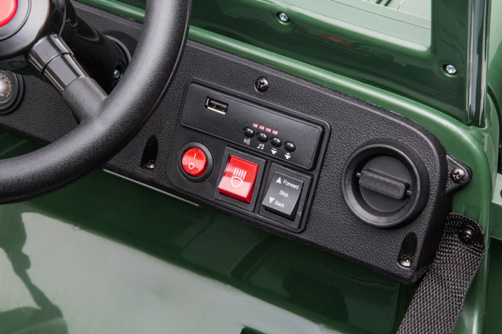 Elektrické auto JH 103 – 4x4 pohon | vojenská zelená