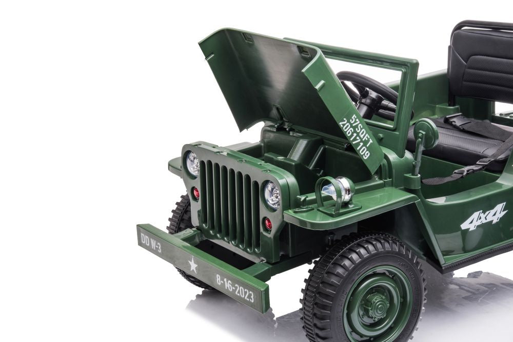 Elektrické auto JH 103 – 4x4 pohon | vojenská zelená