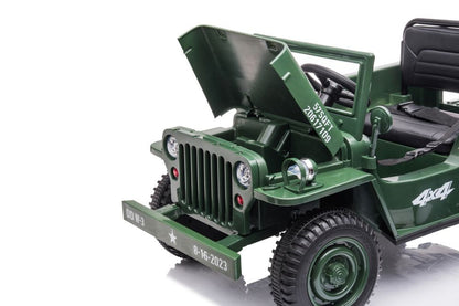 Elektrické auto JH 103 – 4x4 pohon | vojenská zelená