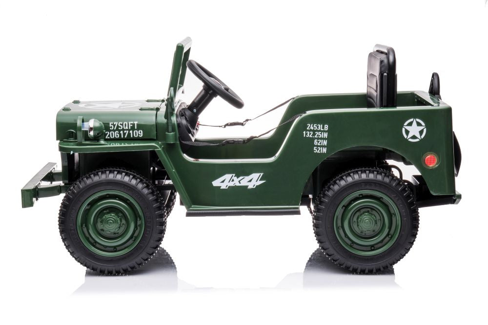 Elektrické auto JH 103 – 4x4 pohon | vojenská zelená