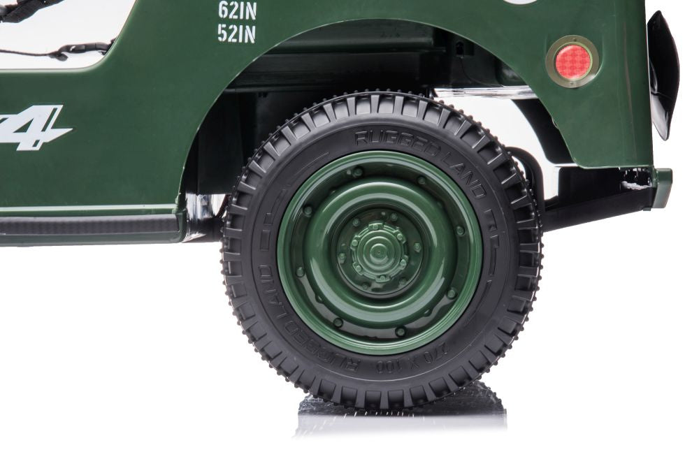 Elektrické auto JH 103 – 4x4 pohon | vojenská zelená