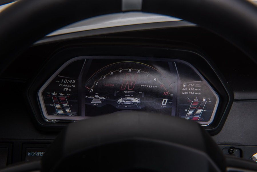 Elektrické auto Lamborghini Aventador na akumulátor – bílé