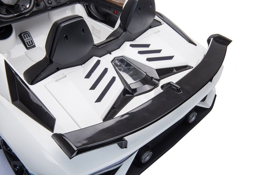 Elektrické auto Lamborghini Aventador na akumulátor – bílé