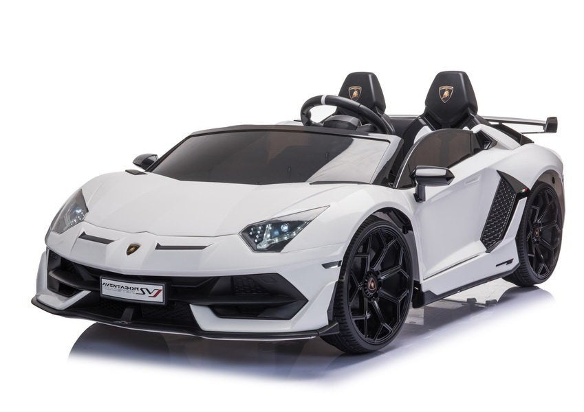 Elektrické auto Lamborghini Aventador na akumulátor – bílé