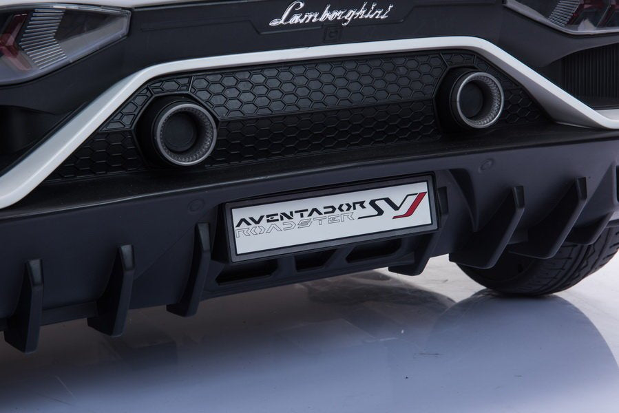 Elektrické auto Lamborghini Aventador na akumulátor – bílé