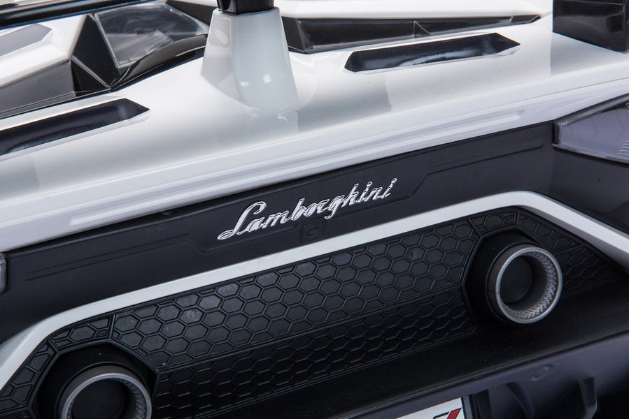 Elektrické auto Lamborghini Aventador na akumulátor – bílé