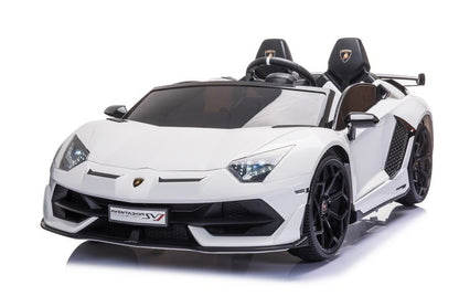 Elektrické auto Lamborghini Aventador na akumulátor – bílé