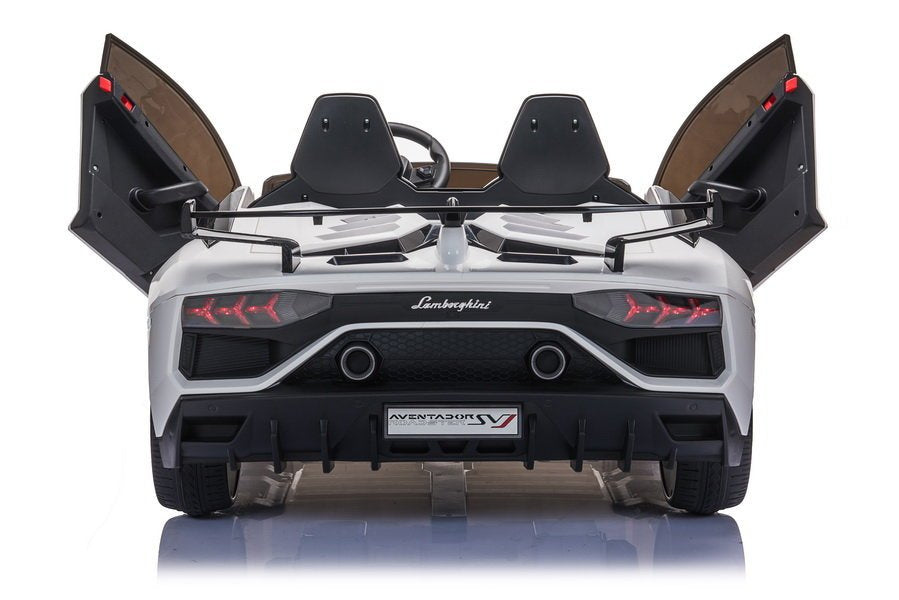 Elektrické auto Lamborghini Aventador na akumulátor – bílé