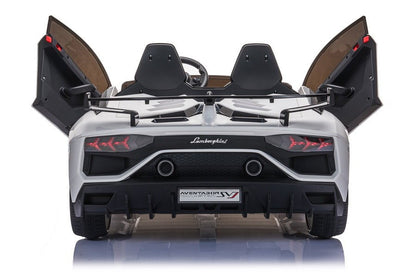 Elektrické auto Lamborghini Aventador na akumulátor – bílé
