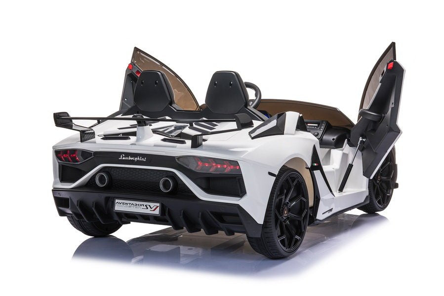 Elektrické auto Lamborghini Aventador na akumulátor – bílé
