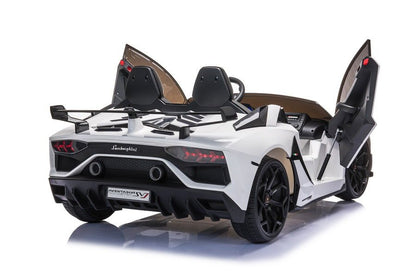 Elektrické auto Lamborghini Aventador na akumulátor – bílé