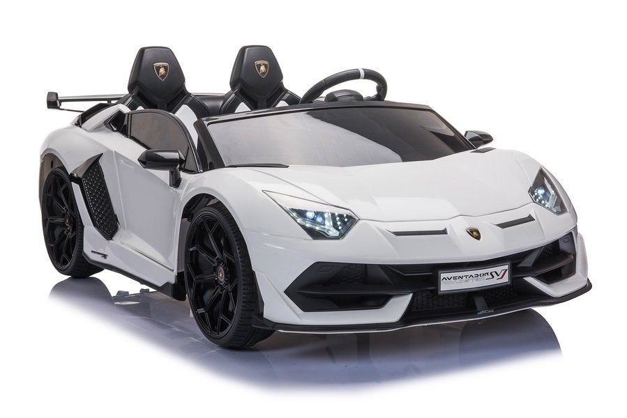 Elektrické auto Lamborghini Aventador na akumulátor – bílé