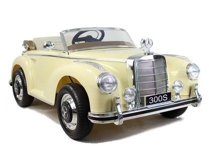 Elektrické auto Mercedes 300S s dálkovým ovládáním béžové