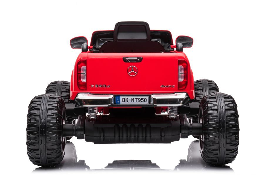 Elektrické auto Mercedes 4x4 na akumulátor – DK MT950 červené