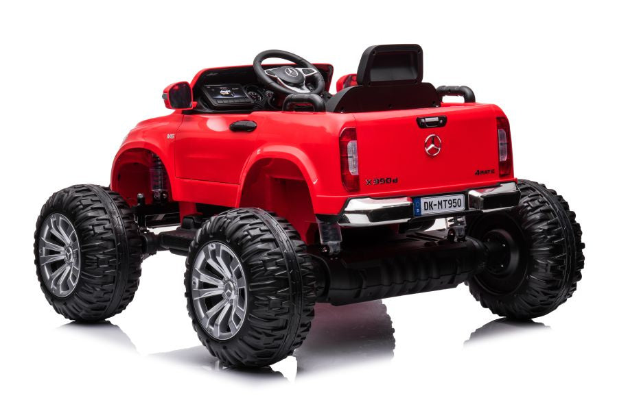 Elektrické auto Mercedes 4x4 na akumulátor – DK MT950 červené