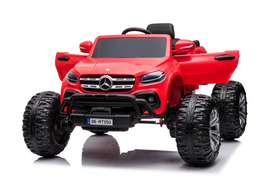 Elektrické auto Mercedes 4x4 na akumulátor – DK MT950 červené
