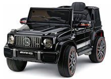 Elektrické auto Mercedes AMG G 63 černé lakované pro děti