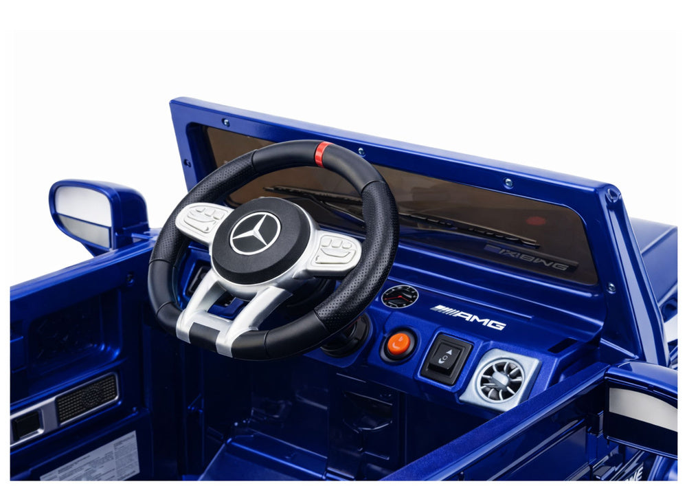 Elektrické auto Mercedes AMG G 63 lakované modré pro děti