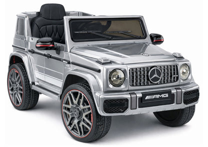Elektrické auto Mercedes AMG G 63 stříbrné pro děti – 12V
