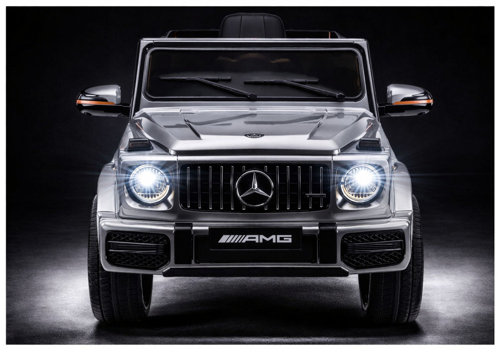 Elektrické auto Mercedes AMG G 63 stříbrné pro děti – 12V