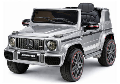 Elektrické auto Mercedes AMG G 63 stříbrné pro děti – 12V