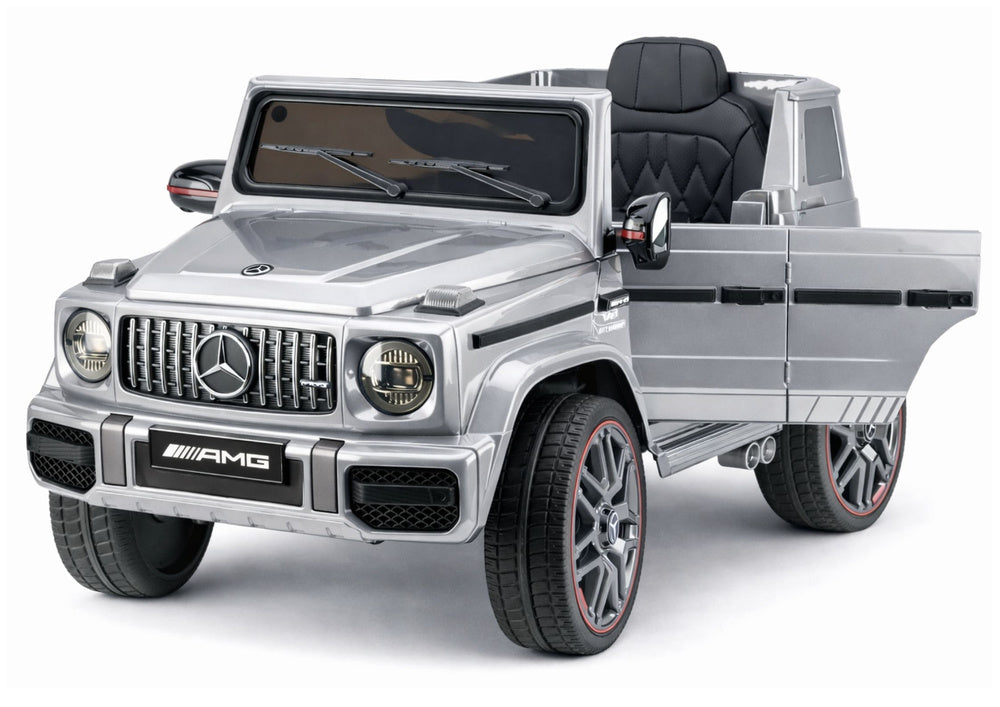 Elektrické auto Mercedes AMG G 63 stříbrné pro děti – 12V