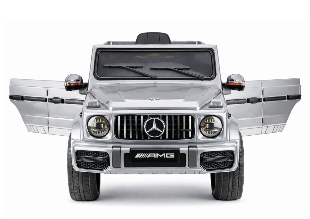 Elektrické auto Mercedes AMG G 63 stříbrné pro děti – 12V