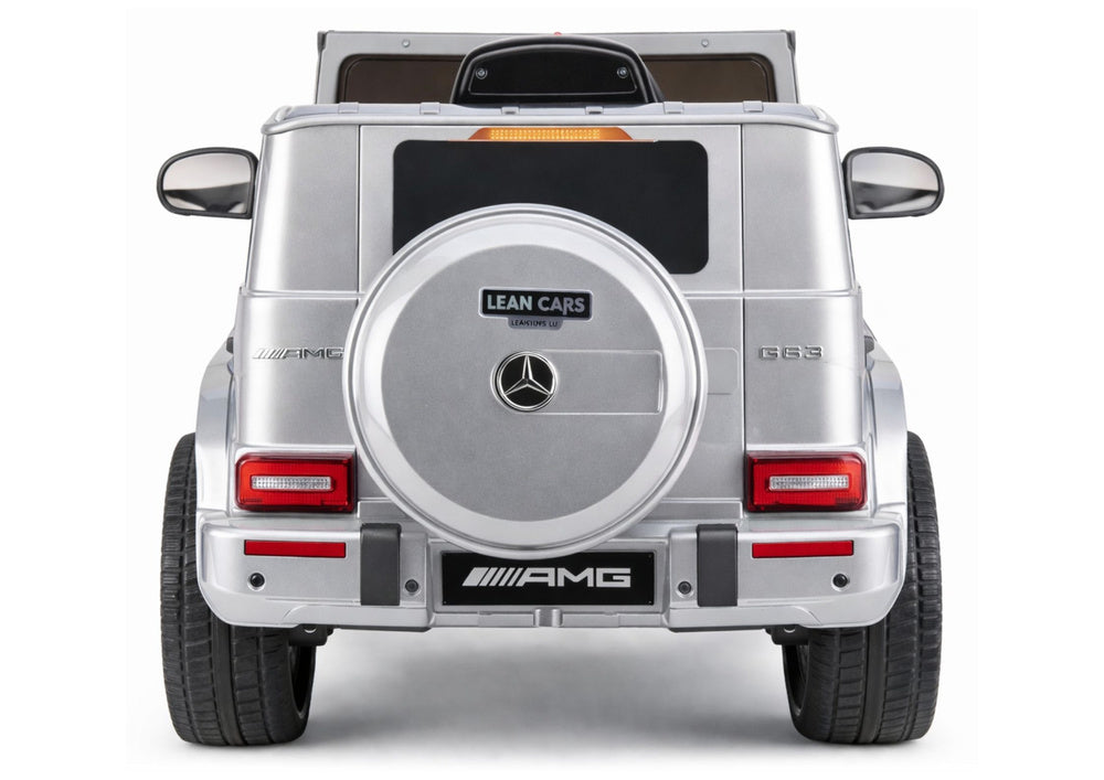 Elektrické auto Mercedes AMG G 63 stříbrné pro děti – 12V