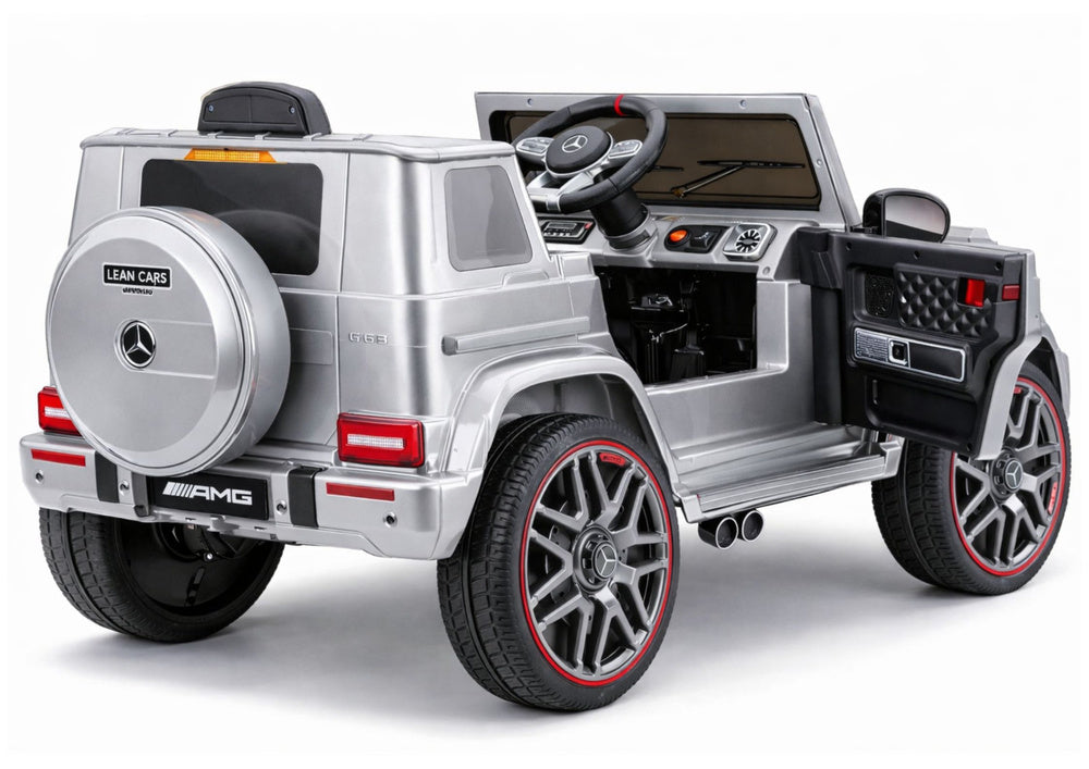 Elektrické auto Mercedes AMG G 63 stříbrné pro děti – 12V