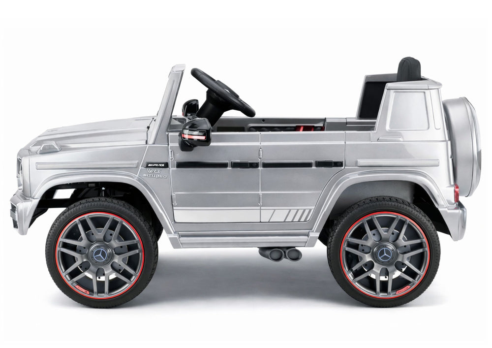 Elektrické auto Mercedes AMG G 63 stříbrné pro děti – 12V