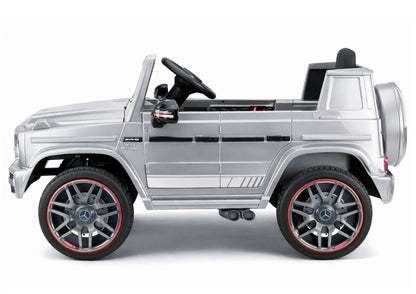 Elektrické auto Mercedes AMG G 63 stříbrné pro děti – 12V