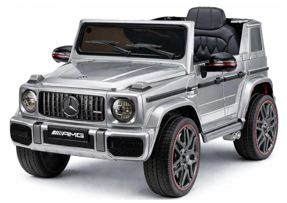 Elektrické auto Mercedes AMG G 63 stříbrné pro děti – 12V