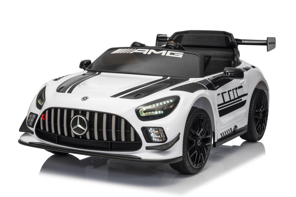 Elektrické auto Mercedes AMG GT3 s akumulátorem bílé