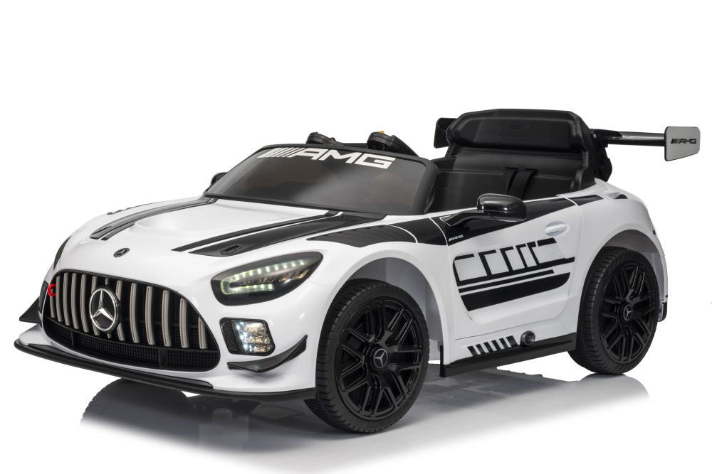 Elektrické auto Mercedes AMG GT3 s akumulátorem bílé