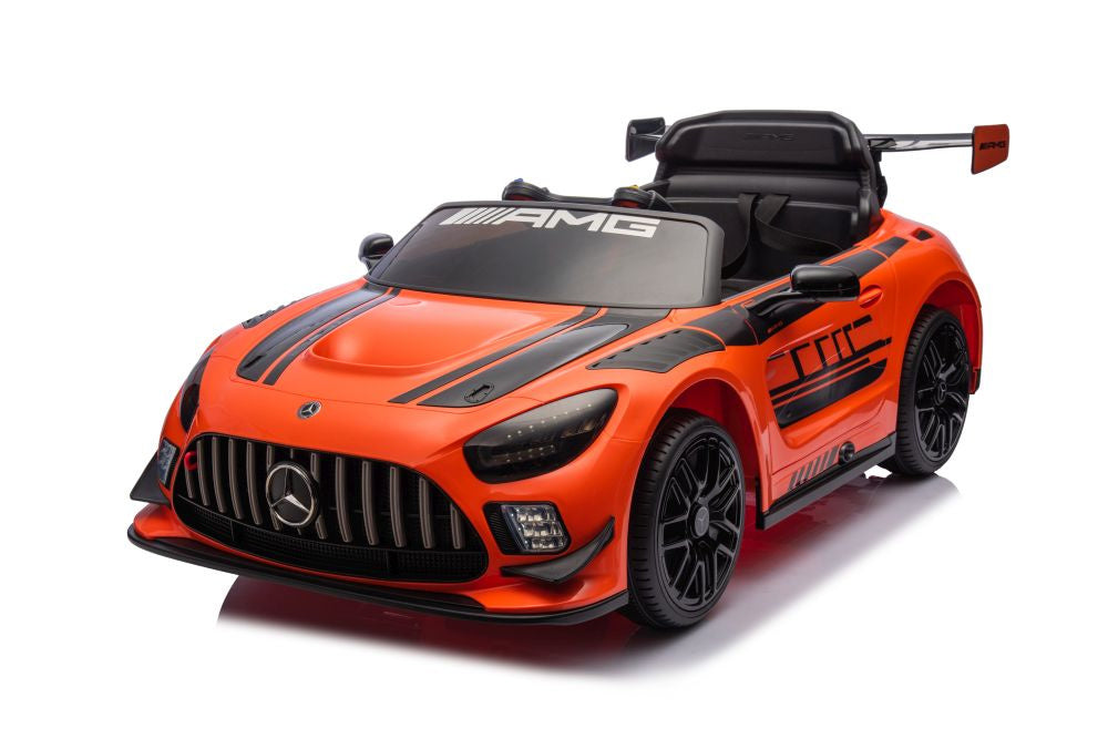 Elektrické auto Mercedes AMG GT3 s akumulátorem oranžové