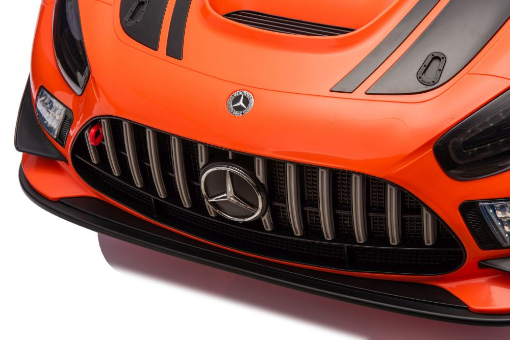 Elektrické auto Mercedes AMG GT3 s akumulátorem oranžové