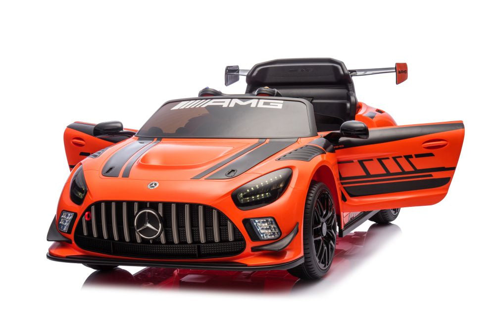 Elektrické auto Mercedes AMG GT3 s akumulátorem oranžové