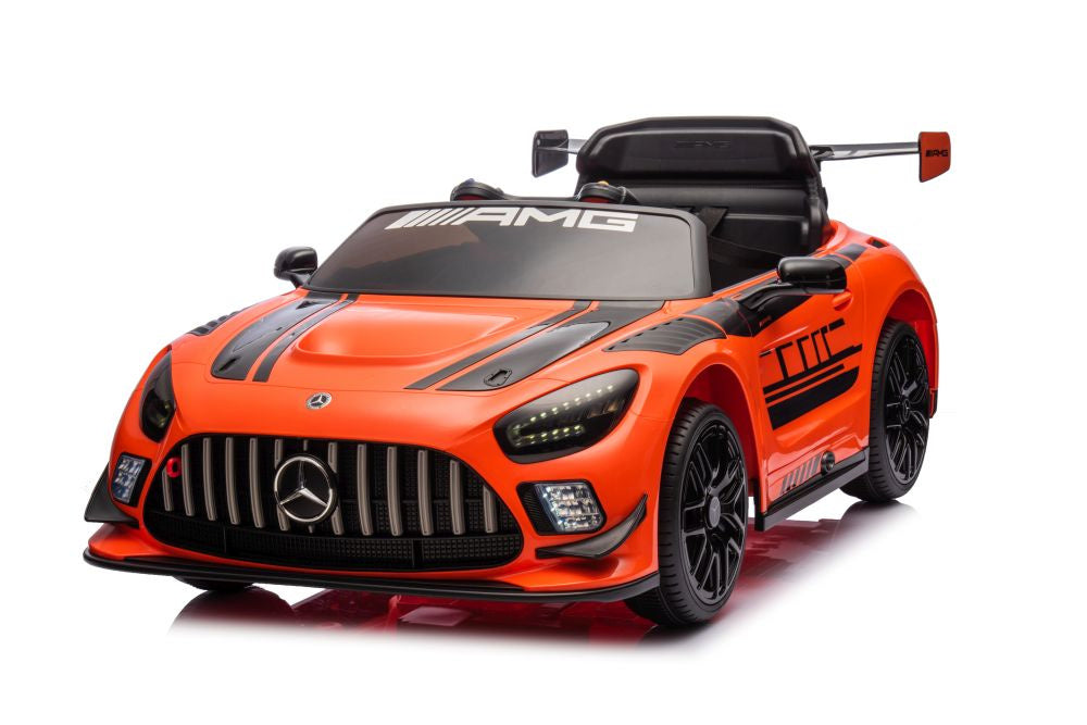Elektrické auto Mercedes AMG GT3 s akumulátorem oranžové