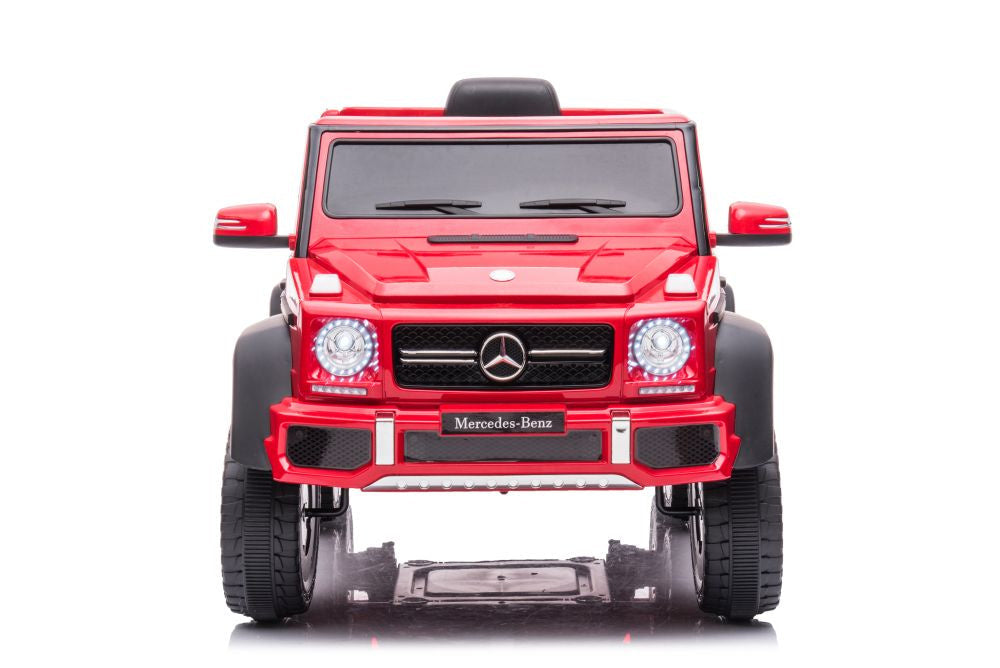 Elektrické auto Mercedes Benz G63 6X6 na akumulátor červené