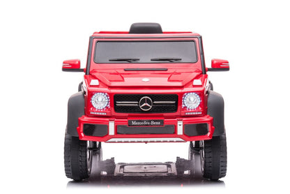 Elektrické auto Mercedes Benz G63 6X6 na akumulátor červené