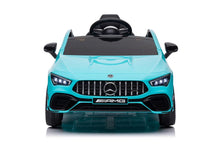 Elektrické auto Mercedes CLA 45s AMG 4x4 tyrkysové